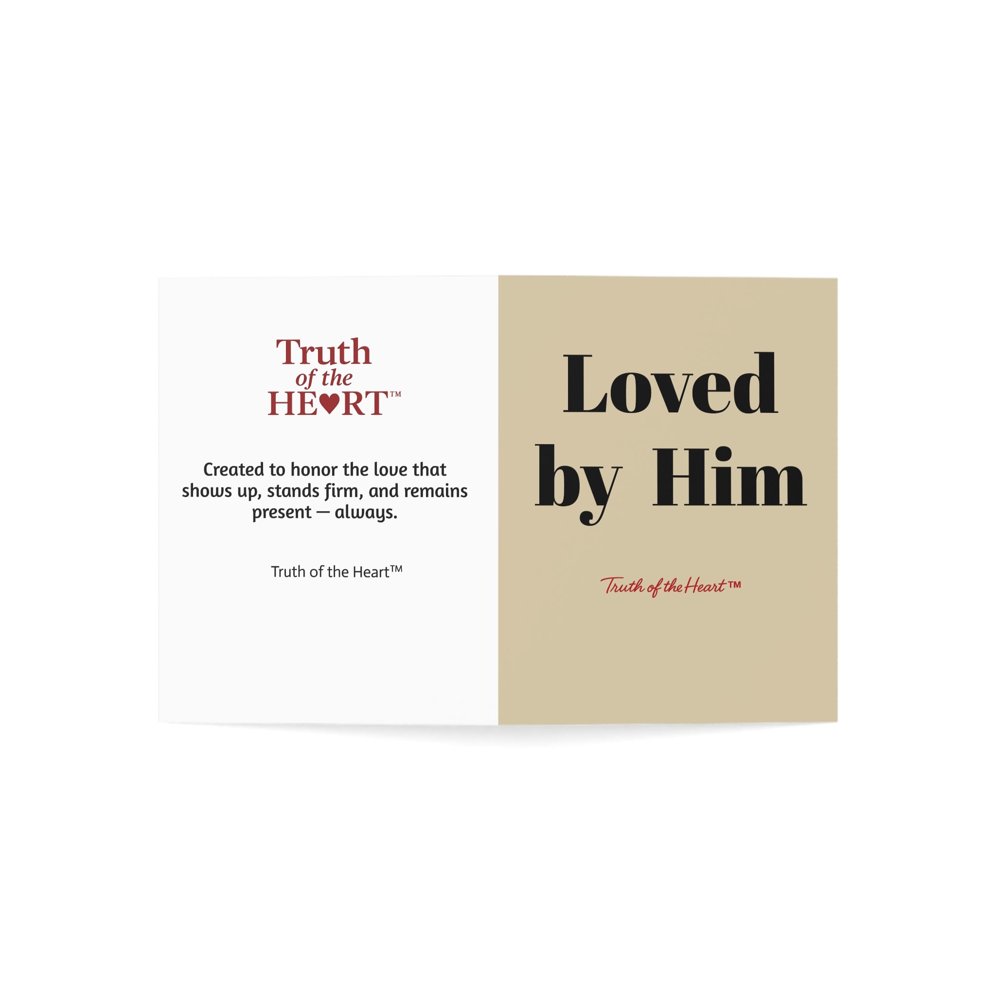 LOVED BY HIM — CARD