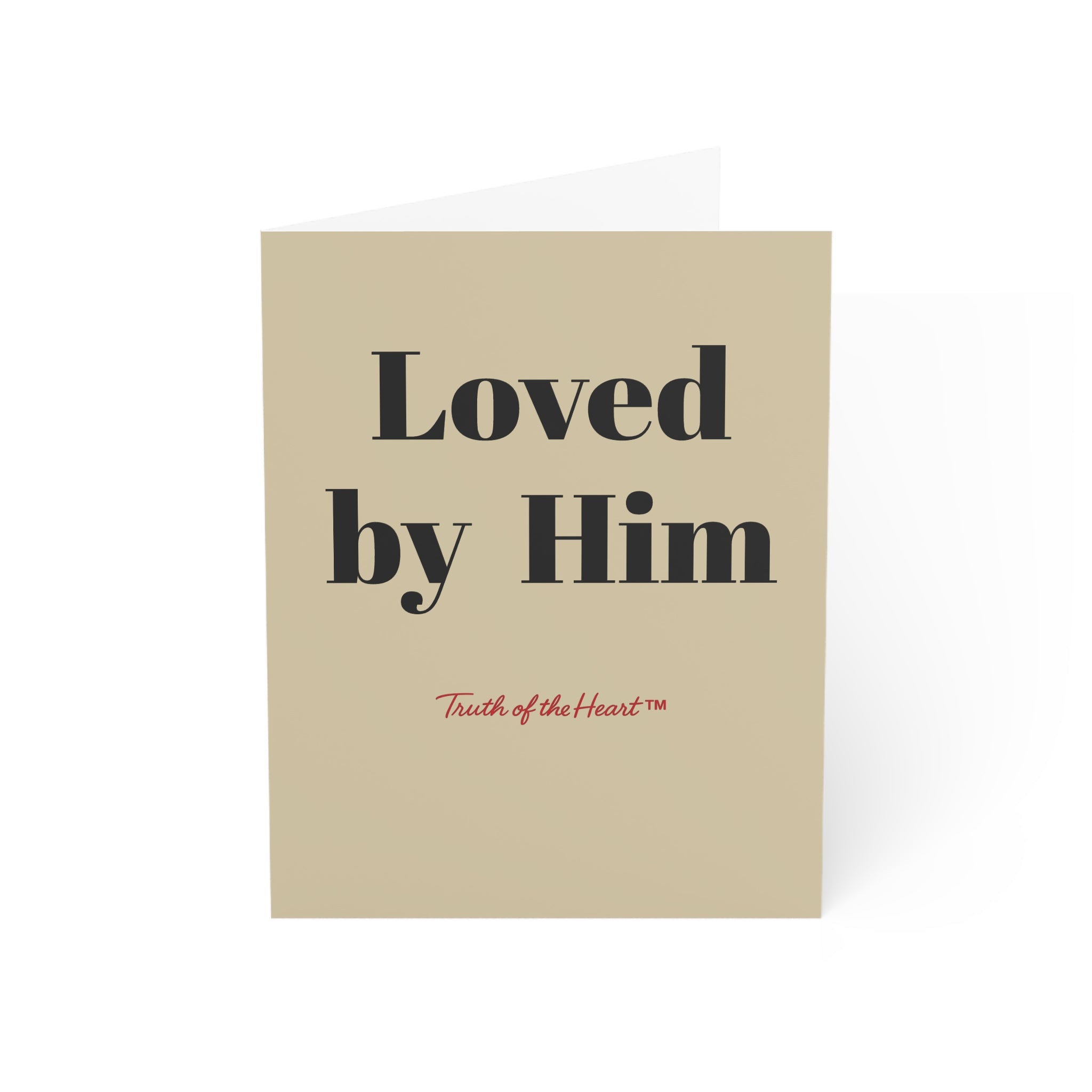LOVED BY HIM — CARD