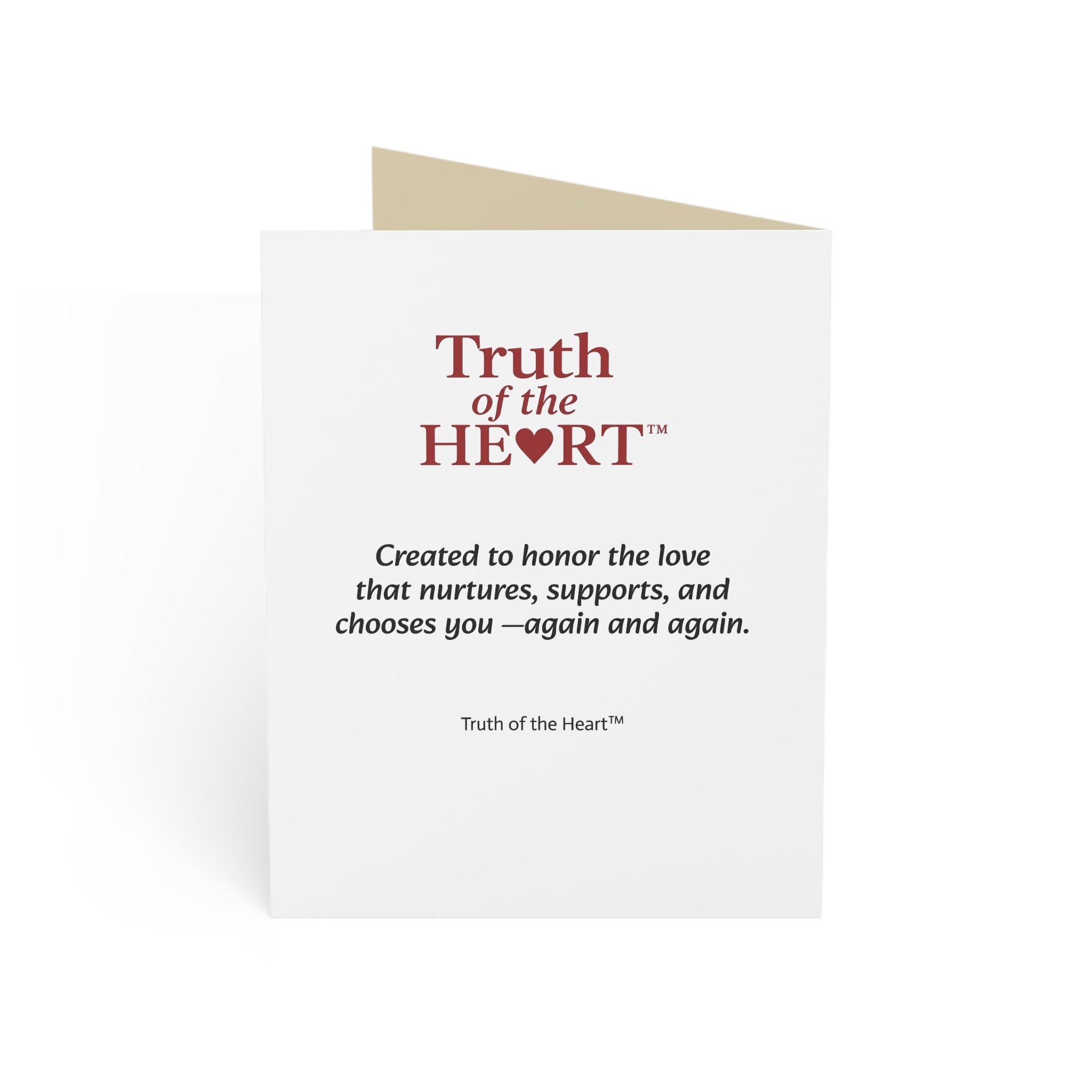 LOVED BY HER — CARD